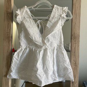 White top with low back